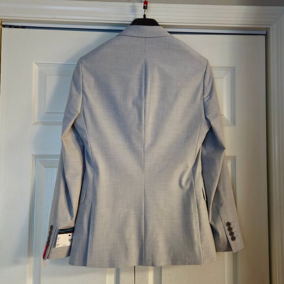 J. Ferrar Men's Light Gray Slim Fit Suit Jacket Men's Size 36R - Picture 3 of 6